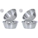 Paoli 304 Stainless Steel Fine Mesh Colander Set, 2QT Large Capacity Strainer with Mixing Bowl — Rinse Fruits, Veggies, Rice & Drain Pasta, Dishwasher Safe (2-Piece) (Pack of 2)