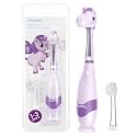 Papablic Toddler Electric Toothbrush for Age 2-4, Purple Unicorn Arya