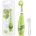 Papablic Toddler Sonic Electric Kids Toothbrush for Ages 1-3, Dinosaur(Max)
