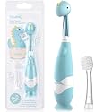 Papablic Toddler Sonic Electric Toothbrush Kids for Ages 1-3 Years, Baby Electric Toothbrush with Cute Dino Cover and Smart LED Timer, 2 Brush Heads (Debby)