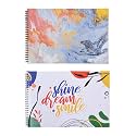 Papboo Shine &amp; Marble- A5 Artist Sketch Book - Drawing Book, with Back Support-Cartridge 140 GSM- 2 * 60 Pages- (Matte Finished Cover)