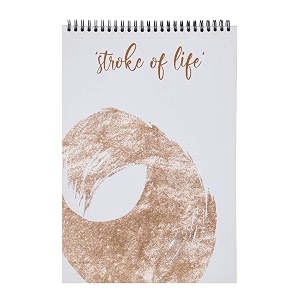 papboo stroke of life - a4 artist sketch book - drawing book with back support140 gsm- 50 pages- matte finished cover