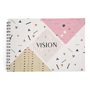 papboo vision - a4 artist sketch book - drawing book with back support-140 gsm- 50 pages- matte finished cover