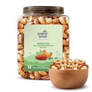 paper boat roasted mixed nuts with wayanad pepper premium dry fruit mix  almonds amp cashews1 kg jar