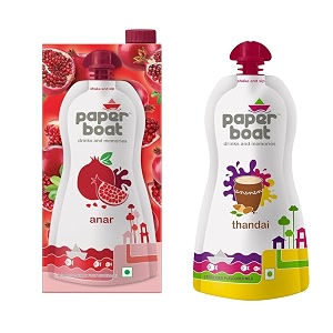 paper boat thandai 180ml pack of 6  paper boat anar 1l pack of 2
