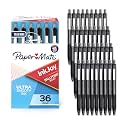 Paper Mate InkJoy 300RT Retractable Ballpoint Pens Medium Point (1.0mm) Black Ideal for Office Supplies Journaling and Writing Accessories, 216 Count, Pack of 6