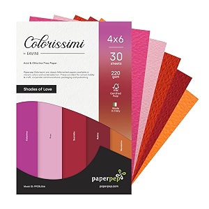 paper pep colorissimi card stock 220gsm 434x634 shades of love pack of 60 sheets
