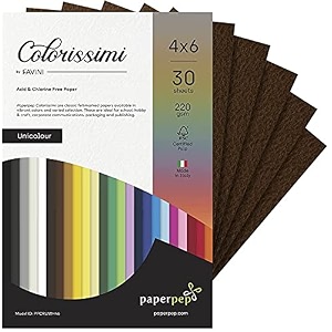 paper pep colorissimi card stock 220gsm 434x634 caffe brown unicolor pack of 30 sheets