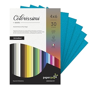 paper pep colorissimi card stock 220gsm 434x634 oceano blue unicolor pack of 60 sheets