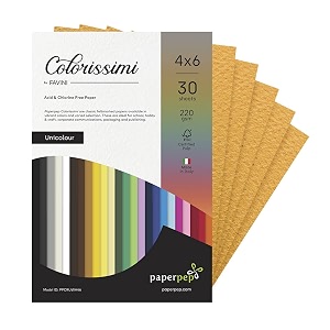 paper pep colorissimi card stock 220gsm 434x634 tabacco mustard unicolor pack of 60 sheets