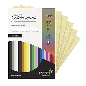 paper pep colorissimi card stock 220gsm 434x634 camoscio pastel yellow unicolor pack of 60 sheets