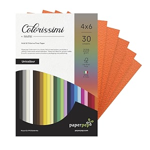 paper pep colorissimi card stock 220gsm 434x634 mandarino orange unicolor pack of 60 sheets