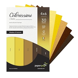 paper pep colorissimi card stock 220gsm 434x634 shades of autumn assorted pack of 30 sheets