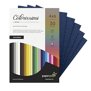 paper pep colorissimi card stock 220gsm 434x634 indaco navy blue unicolor pack of 60 sheets