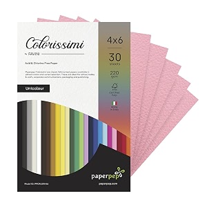 paper pep colorissimi card stock 220gsm 434x634 rosa baby pink unicolor pack of 60 sheets