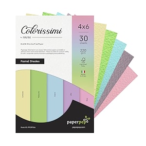 paper pep colorissimi card stock 220gsm 434x634 shades of pastel assorted pack of 30 sheets