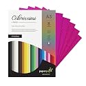 Paper Pep Colorissimi Card Stock 220GSM A3 Ciclamino (Dark Pink) Unicolor Pack of 8 Sheets