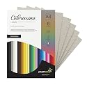 Paper Pep Colorissimi Card Stock 220GSM A3 Grigio (Light Grey) Unicolor Pack of 8 Sheets