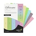 Paper Pep Colorissimi Card Stock 220GSM 4"X6" Shades of Pastel Pack of 60 Sheets