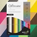Paper Pep Colorissimi Card Stock 220GSM A3 Multicolor Shades Assorted Pack of 24 Sheets