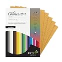Paper Pep Colorissimi Card Stock 220GSM A3 Tabacco (Mustard) Unicolor Pack of 8 Sheets