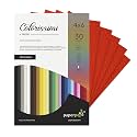 Paper Pep Colorissimi Card Stock 220GSM 4"X6" Scarlatto (Red) Unicolor Pack of 30 Sheets