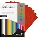 Paper Pep Colorissimi Card Stock 220GSM A3 Scarlatto (Red) Unicolor Pack of 16 Sheets