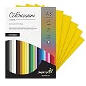 Paper Pep Colorissimi Card Stock 220GSM A3 Cedro (Yellow) Unicolor Pack of 16 Sheets