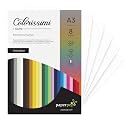 Paper Pep Colorissimi Card Stock 220GSM A3 Bianco (White) Unicolor Pack of 8 Sheets