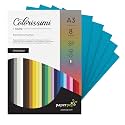 Paper Pep Colorissimi Card Stock 220GSM A3 Oceano (Blue) Unicolor Pack of 8 Sheets
