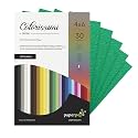 Paper Pep Colorissimi Card Stock 220GSM 4"X6" Verde (Green) Unicolor Pack of 30 Sheets