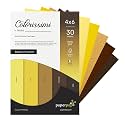 Paper Pep Colorissimi Card Stock 220GSM 4"X6" Shades of Autumn Pack of 60 Sheets