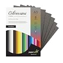 Paper Pep Colorissimi Card Stock 220GSM A3 Piombo (Dark Grey) Unicolor Pack of 16 Sheets