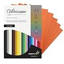 Paper Pep Colorissimi Card Stock 220GSM A3 Mandarino (Orange) Unicolor Pack of 16 Sheets
