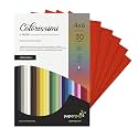 Paper Pep Colorissimi Card Stock 220GSM 4"X6" Scarlatto (Red) Unicolor Pack of 60 Sheets