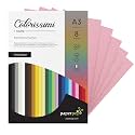 Paper Pep Colorissimi Card Stock 220GSM A3 Rosa (Baby Pink) Unicolor Pack of 8 Sheets