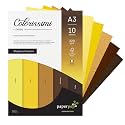 Paper Pep Colorissimi Card Stock 220GSM A3 Shades of Autumn Assorted Pack of 10 Sheets