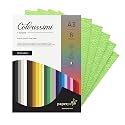 Paper Pep Colorissimi Card Stock 220GSM A3 Pistacchio (Pastel Green) Unicolor Pack of 16 Sheets
