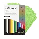 Paper Pep Colorissimi Card Stock 220GSM A3 Pistacchio (Pastel Green) Unicolor Pack of 8 Sheets