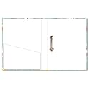 Paper Plane Design 2D Folder Case, A4 Size, Ring Binder File Folder, Can Use in Office/Hospital/Banking/Account/School Documents, Bills &amp; Certificates