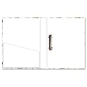 Paper Plane Design 2D Folder Case, A4 Size, Ring Binder File Folder, Can Use in Office/Hospital/Banking/Account/School Documents, Bills &amp; Certificates