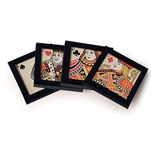 paper plane design coasters set of 4 designer patterns for homebar office and gifting d