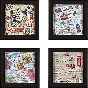 paper plane design coasters set of 4 designer patterns for homebar office and gifting e