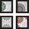 Paper Plane Design Coasters Set of 4 Designer Patterns for Home,Bar, Office and Gifting. (L)