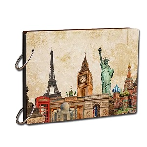 paper plane design gift for loved ones craft scrapbook photo book travel diary album
