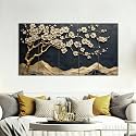 PAPER PLANE DESIGN Large Wishing Tree Wall Art for Living Room – 5-Panel Nature Painting – Large 27 x 50 Inches – Vibrant Home & Office Decor (A)