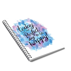 paper plane design a5 notebook - personal diary notes planner