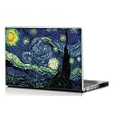 Paper Plane Design Starry Night By Vincent Van Ghogh Laptop Skin for 14.1 inch to 17 inch Laptop