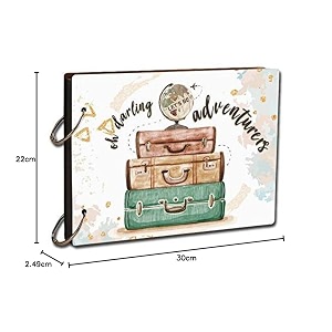 Paper Plane Design Wood Paper Photo Album