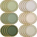 Paper Plates 9 Inch, Sage Green, 48